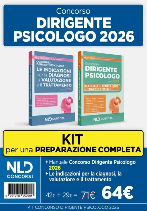 Kit Dirigente Psicologo 2026 2vol. fronte