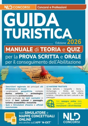 Guida Turistica Manuale Teoria Quiz 2026 fronte