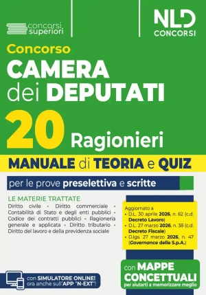 20 Ragionieri Camera Deputati 2026 fronte