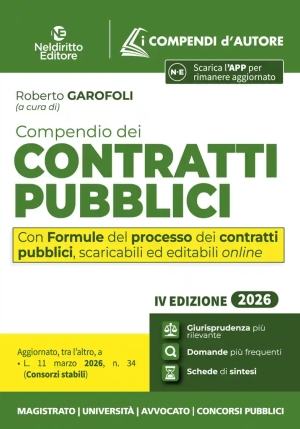 Compendio Contratti Pubblici 2026 4ed. fronte