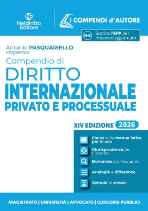Compendio Dir.internazionale Priv. 2026 fronte