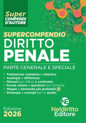 Supercompendio - Diritto Penale 2026 fronte