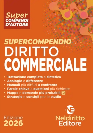 Supercompendio Diritto Commerciale 2026 fronte