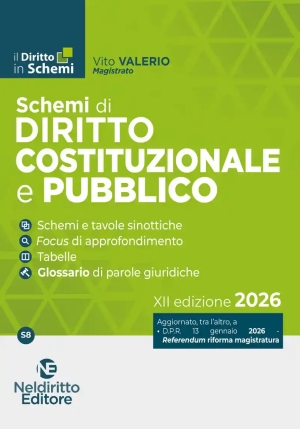 Schemi Diritto Costituzionale Pubb.2026 fronte