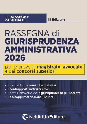 Rassegna Giurisprudenza Amm.va 3ed.2026 fronte