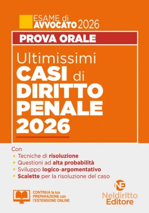 Ultimissimi Casi - Diritto Penale 2026 fronte