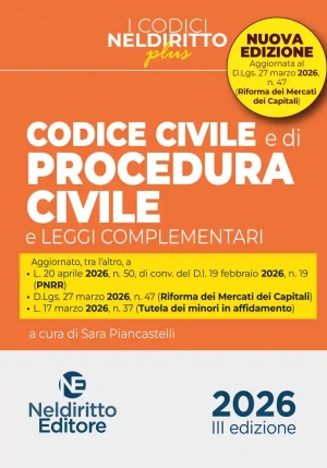 Codice Civile Proced.civile Plus 42026 fronte