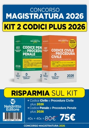 Kit Codice Plus 2026 2vol. Magistratura fronte