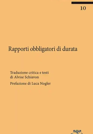 Rapporti Obbligatori Di Durata fronte