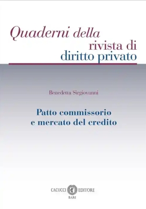 Patto Commissorio Mercato Del Credito fronte