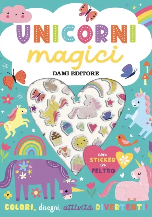 Unicorni Magici - Sticker In Feltro fronte
