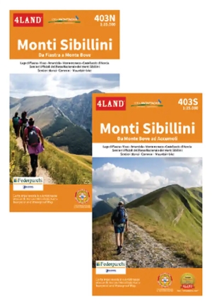 Monti Sibillini (2 Fogli) 1:25 fronte