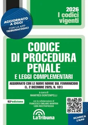 Codice Procedura Penale fronte