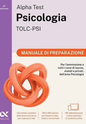 Alpha Test. Psicologia. Tolc-psi. Manuale Di Preparazione fronte