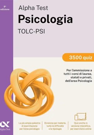 Alpha Test. Psicologia. Tolc-psi. 4500 Quiz fronte