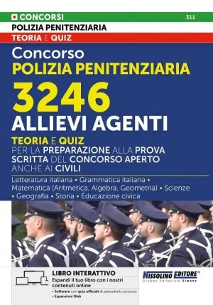 3246 Allievi Agenti Polizia Penitenziaria - Teoria + Quiz fronte