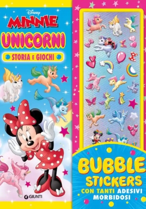Unicorni. Minnie. Bubble Stickers. Storia E Giochi, Con Tanti Adesivi Morbidosi. Ediz. A Colori fronte