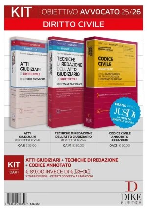 Kit Obiettivo Avvocato 2526 Civ.3 Vol. fronte