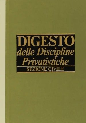 Digesto Delle Discipline Priva fronte