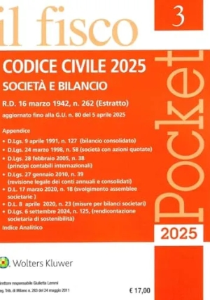 Codice Civile Fisco Pocket 3-2025 fronte