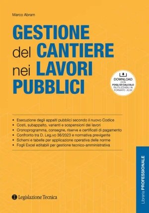 Gestione Cantiere Nei Lavori Pubblici fronte