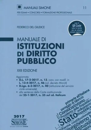 11 Manuale Di Istituzioni Di Diritto Pubblico fronte