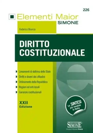 226 Elementi Maior Di Diritto Costituzionale fronte