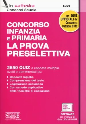 526/1 Concorso Infanzia E Primaria. La Prova Preselettiva fronte