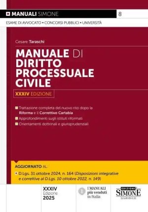 Manuale Diritto Processuale Civile 34e. fronte