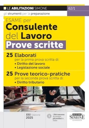 Esame Consulente Lavoro Pr.scritte 21ed. fronte