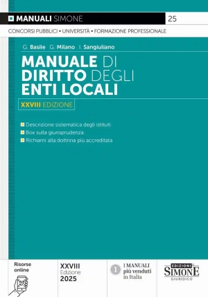 Manuale Diritto Degli Enti Locali 28ed. fronte