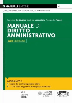 Manuale Diritto Amministrativo 42ed. fronte