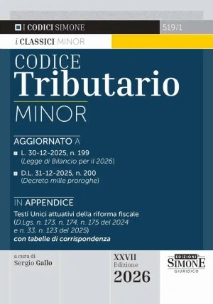 Codice Tributario - Minor 27ed fronte