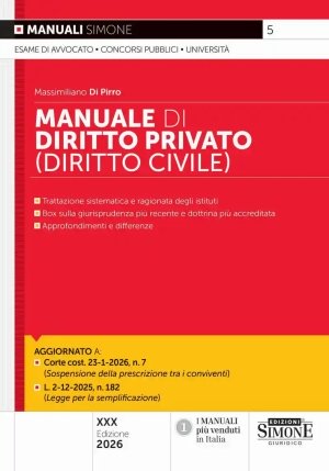 Manuale - Diritto Privato (civile) 30ed fronte