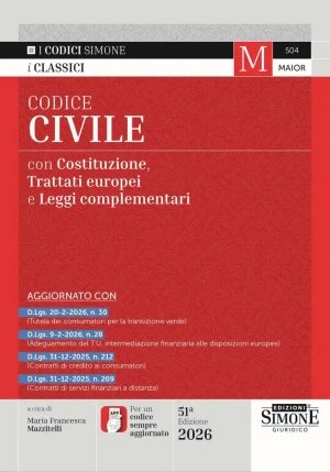 Codice Civile 2026 51ed. Leggi Compl. fronte