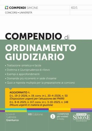Compendio Ordinamento Giudiziario 7ed. fronte
