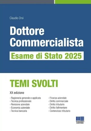 Dottore Commercialista Esame Di Stato 2025 - Temi Svolti fronte
