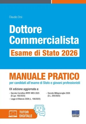 Esame Dottore Commercialista 2026 20ed. fronte