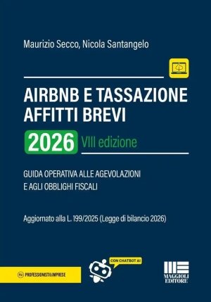Airbnb E Tassazione Affitti Brevi 8ed. fronte
