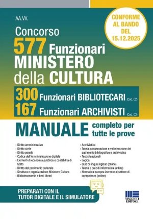 300 Funzionari Bibliot.167 F.archivisti fronte