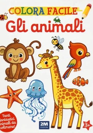 Animali. Colora Facile (gli) fronte