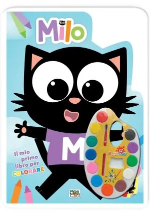 Mio Primo Libro Da Colorare. Milo. Con Acquerelli (il) fronte