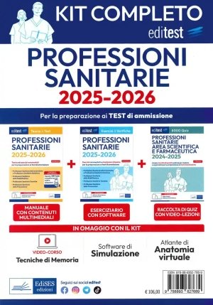 Professioni Sanitarie - Kit 3v Di Preparazione fronte
