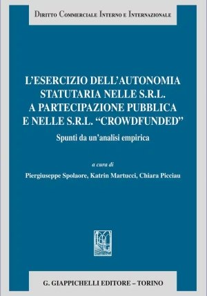 Esercizio Autonomia Statutaria Srl fronte