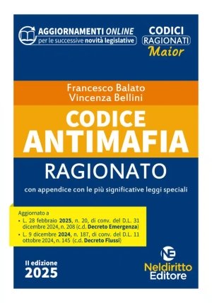Codice Antimafia Ragionato 2025 2ed. fronte