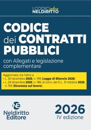 Codice Contratti Pubblici Plus 2026 4ed. fronte