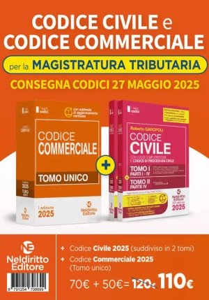 Kit 2v - Codici Magistratura 2025 - Civile + Commerciale fronte