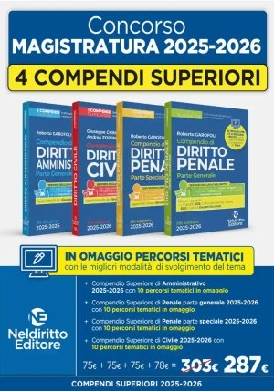 Kit 4v - Compendi Superiori 2025 fronte