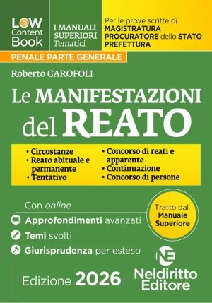 Manifestazioni Del Reato 202526 fronte