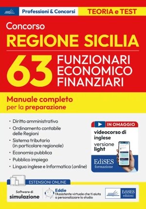 63 Funzionari Economico Contabili - Regione Sicilia - Manuale Di Prepara fronte